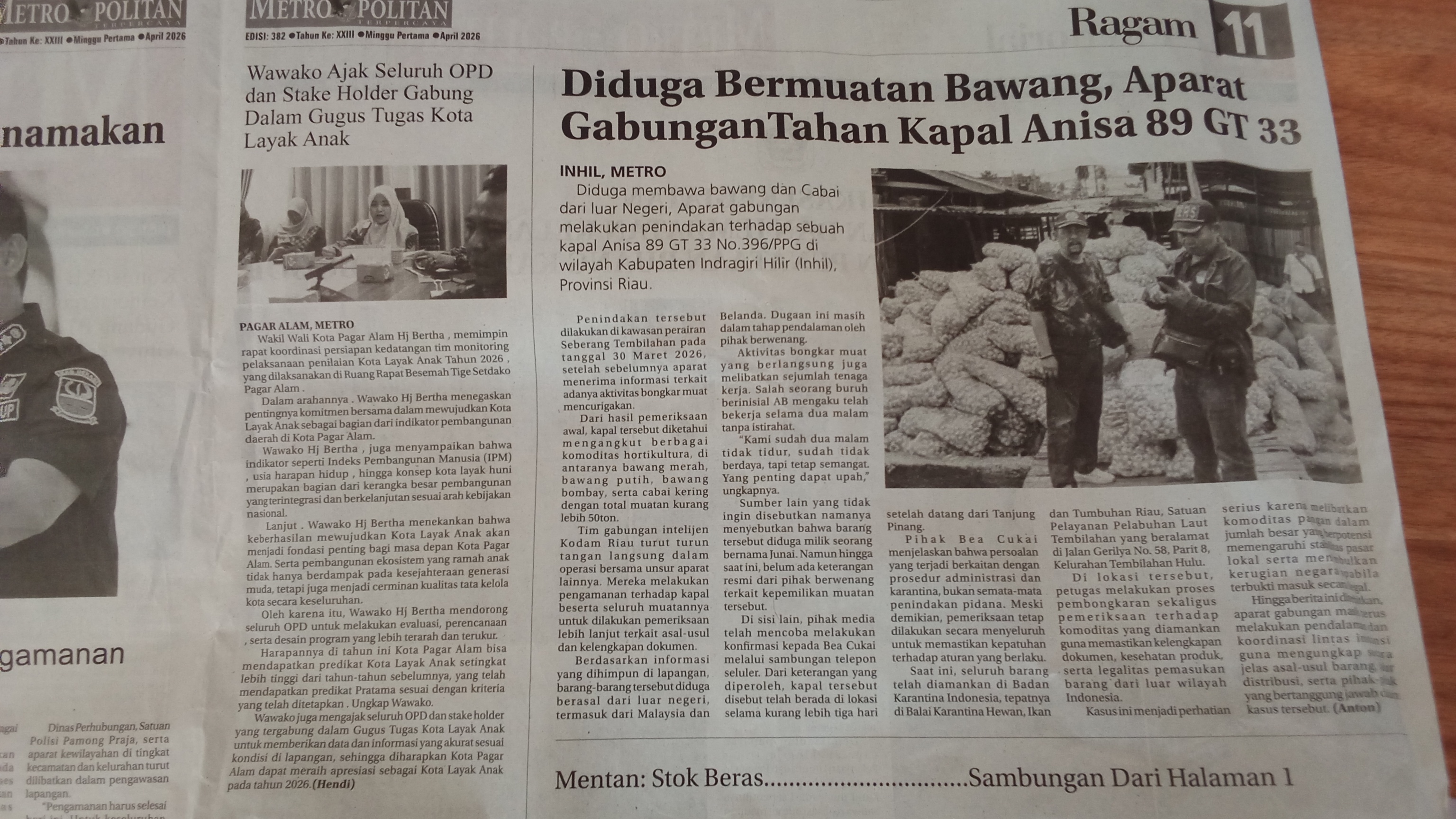 Wawako ajak seluruh OPD dan stake holder gabung dalam gugus tugas kota layak anak